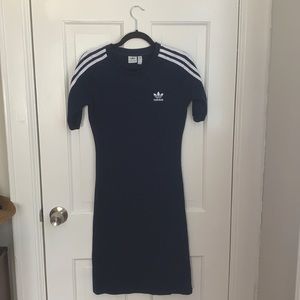 Adidas 3 Stripe T-Shirt Dress